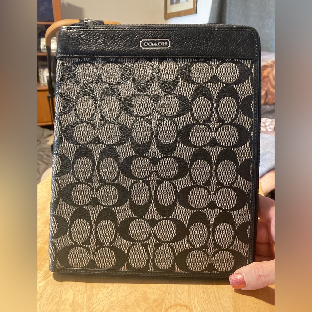 Coach Black and Grey Laptop-cases-bag
